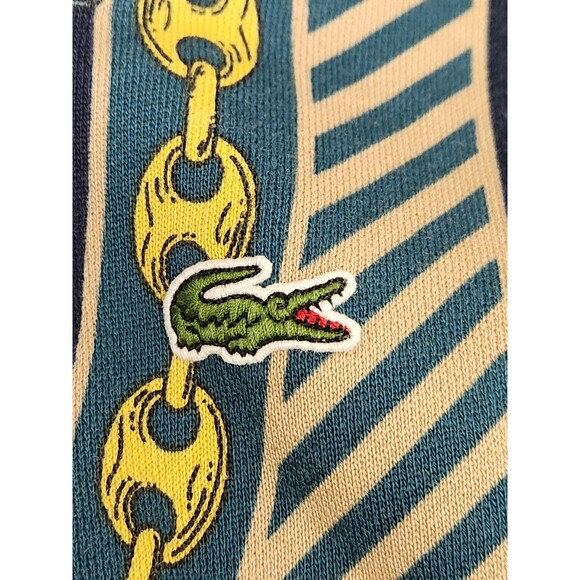 Lacoste Live Unisex Scarf-Print Pullover Sweatshirt Hoodie Size M Golf Tennis - Picture 5 of 9